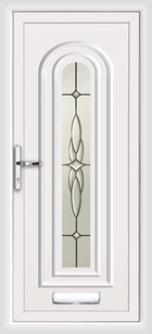 Waltham Elsa white upvc front door